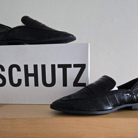 Schutz "Maurice" Croc-Embossed Loafer NWT/Never Worn - Picture 1 of 3